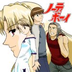 ジャケ絵、左から國府田、金丸、置鮎、背景は久川。